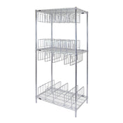 Quantum WR74-2436C-22D Wire Shelving Stencil Unit Includes: (3) Shelves
