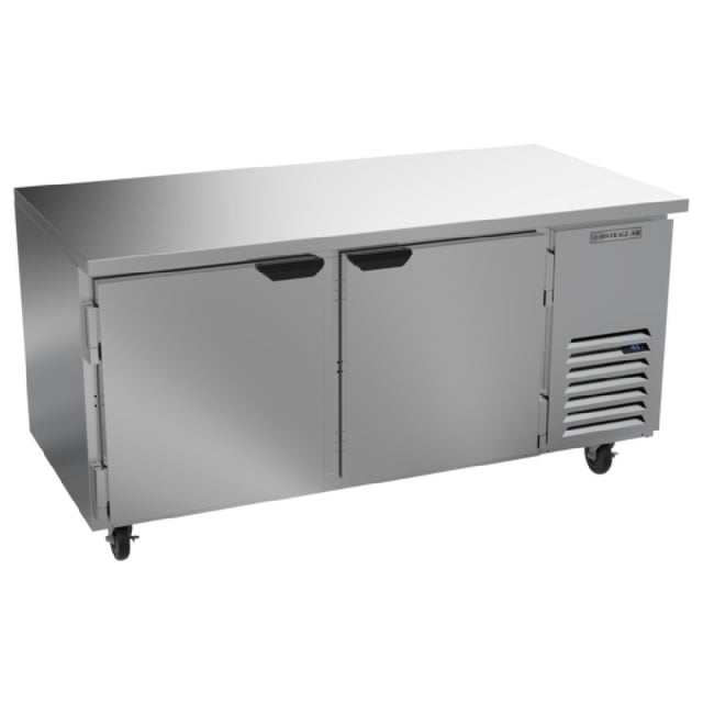 Beverage Air UCF67AHC Undercounter Side-Mount Freezer Two-section 67"W