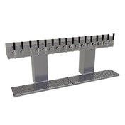 Glastender BRT-16-SS Bridge Draft Dispensing Tower Countertop (16) Stainless Steel Faucets (handles Not Included)