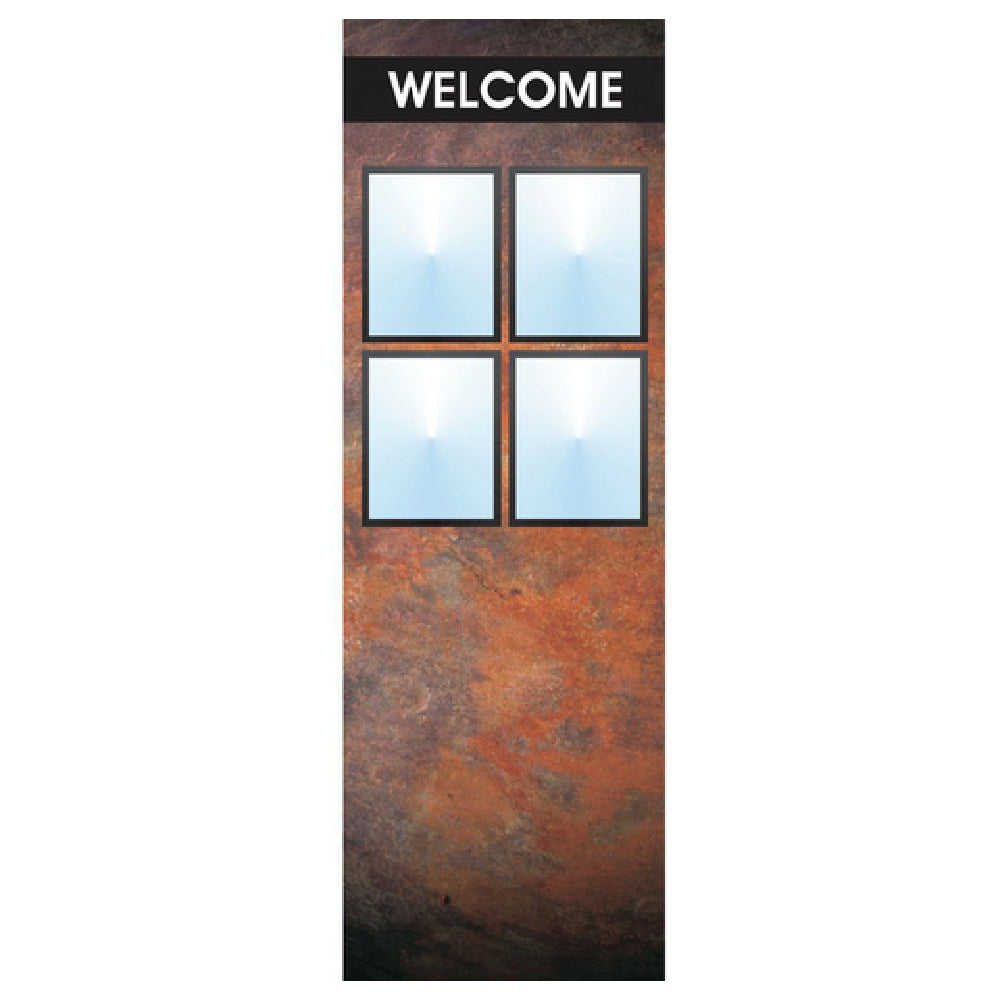Hubert 82925 - Menu Board, 8-pocket, Floor Stand