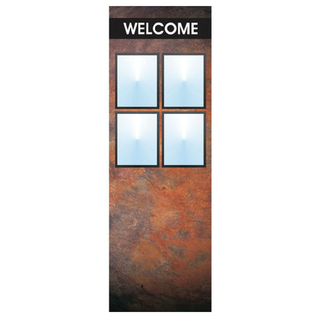 Hubert 82925 - Menu Board, 8-pocket, Floor Stand