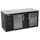 Beverage Air BB68HC-1-FG-B - Refrigerated Food Rated Back Bar Storage Cabinet, Two-section
