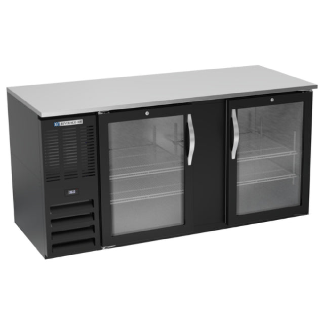 Beverage Air BB68HC-FG-B - Refrigerated Food Rated Back Bar Storage Cabinet, Two-section