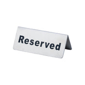 CAC China STRV-52 Table Tent Sign 4-3/4” X 2”H "Reserved"