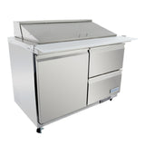 Empura E-KSP48M-D2 - Refrigerated Sandwich/Salad Mega Top Prep Table With Drawers