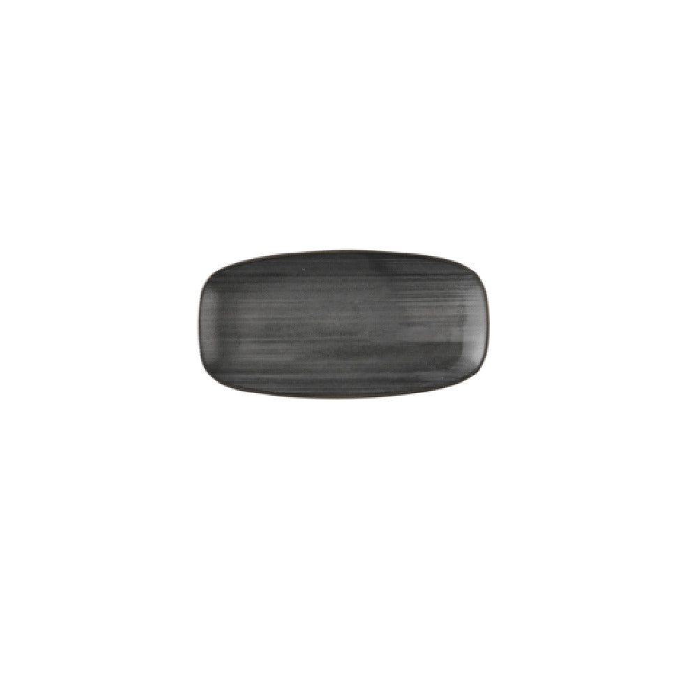 Churchill China SRBLXO111 - Black Chefs Oblong Plate, 11 3/4X6 ", Ceramic