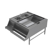 Advance Tabco PR-42X30-10-R Prestige Double Service Station 42" X 30" Includes Pass-thru Ice Bin On Right