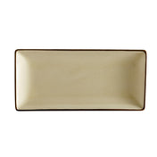 CAC China 666-13-W Japanese Style Platter 11-1/2"L X 6-1/2"W X 1-1/4"H Rectangular