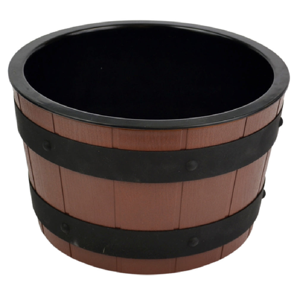BauscherHepp BBS352 Gourmet Barrel Bowl Set 4 Qt. Includes: (1) 10" Dia. X 6"H Brown ABS Bowl