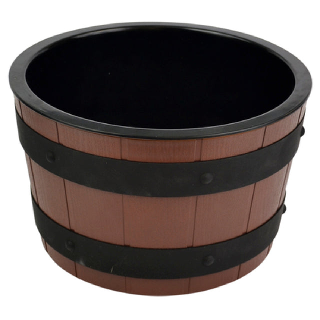 BauscherHepp BBS352 Gourmet Barrel Bowl Set 4 Qt. Includes: (1) 10" Dia. X 6"H Brown ABS Bowl
