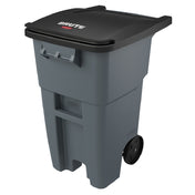 Rubbermaid FG9W2700GRAY BRUTE® Roll-Out Container 50 Gallon 28-1/2" X 23-2/5" X 36-1/2" H