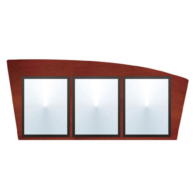 Hubert 92391 - Menu Board, 3-pocket, Wall-mount