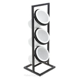 Hubert 66087 - Cerve Collection Cylinder Holder, 3-tier, 6-9/10"L X 6-9/10"W X 20"H