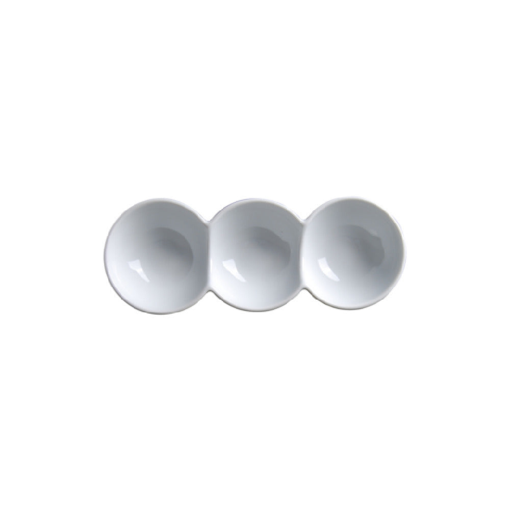 Palate & Plate AW-9160 - Appetizer Dish, 3-section, 10-1/2" X 4" X 2-3/8"H