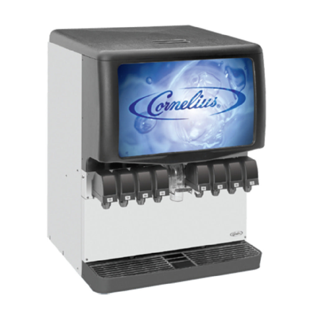 Cornelius 621053108 - Enduro 200 Ice & Post-Mix Beverage Dispenser, Countertop, (8) UFB-1™ Sanitary Lever Valves