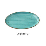 Yanco LY-2114TQ Lyon Platter 14"L X 10"W X 1-1/4"H Oval