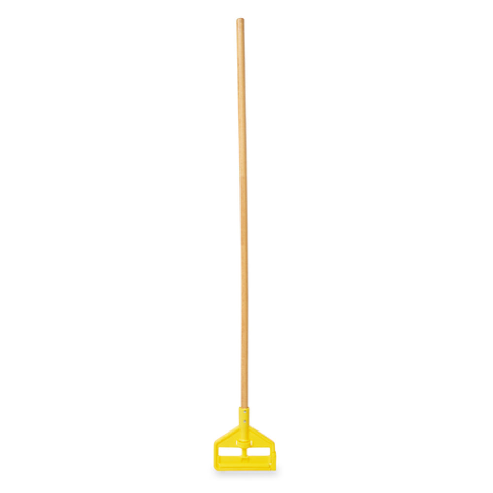 Rubbermaid FGH115000000 Invader® Wet Mop Handle 54"L Wood With Yellow Plastic Head