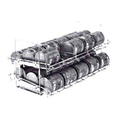 SPG SM-10 - Amco Take 10® Can Rack Module, 21" X 40" X 18-1/4"H, With Sloped Glides For Automatic Can Retrieval