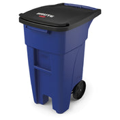 Rubbermaid 1971943 BRUTE® Standard Rollout Container 32 Gallon Capacity With Hinged Lid
