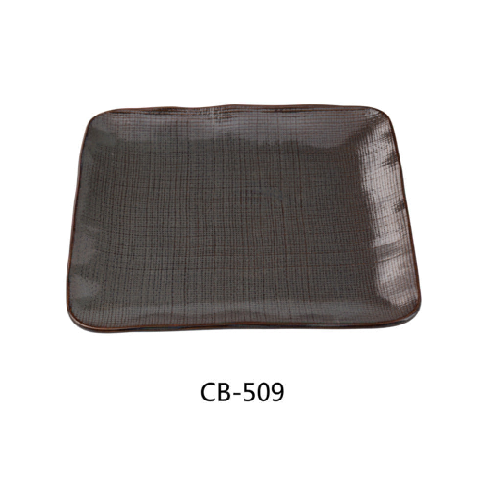 Yanco CB-509 Cowboy Square Plate 10-1/4"W X 10-1/4"D X 1"H China