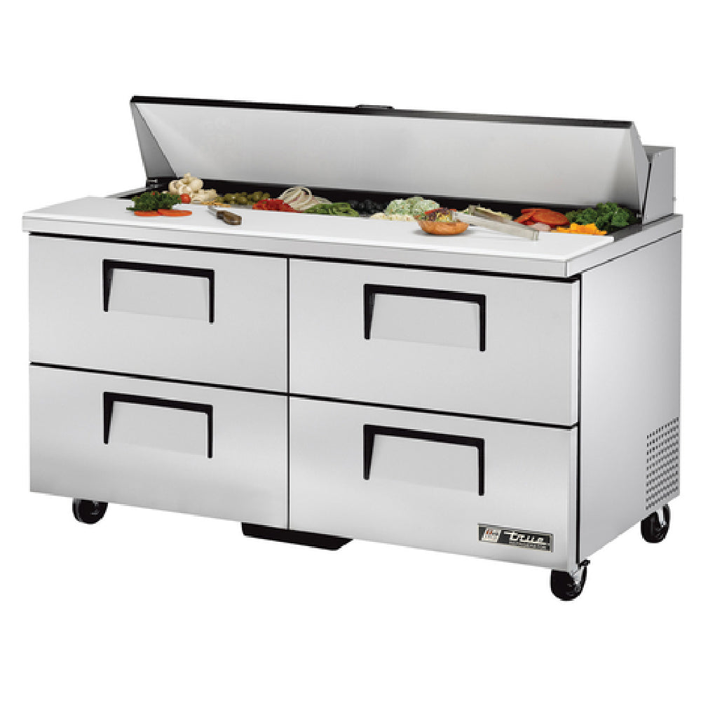True Refrigeration TSSU-60-16D-4-HC Sandwich/Salad Unit (16) 1/6 Size (4"D) Poly Pans