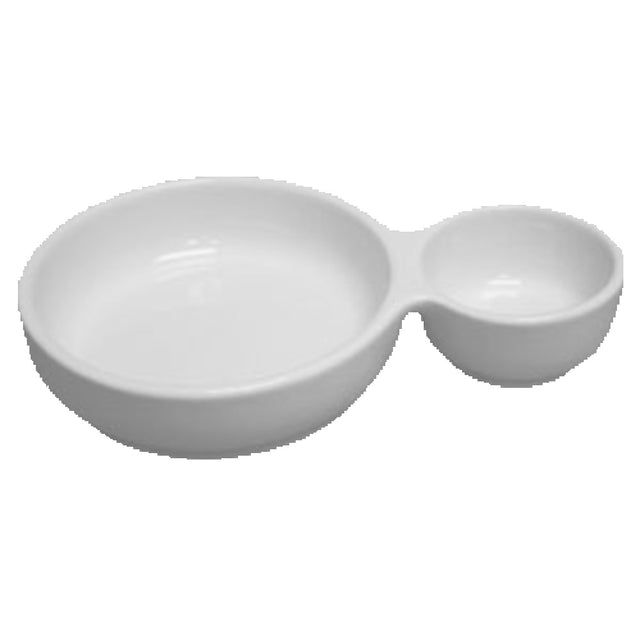 Vertex China AV-GB Gourd Bowl 7-1/2" X 4-3/4" 2-compartments