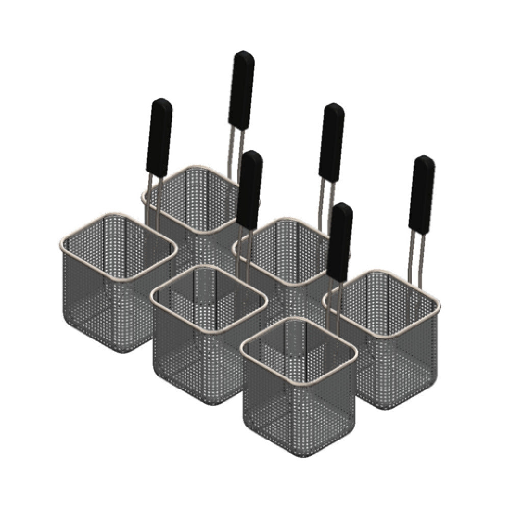 Arcobaleno Pasta Equipment APCB8SET6 Pasta Cooker Basket Set Set Of (6) Size #8 Pasta Baskets