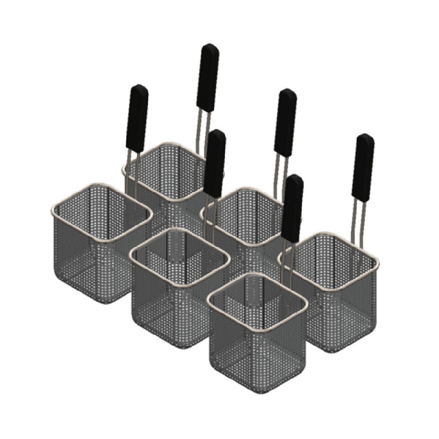 Arcobaleno Pasta Equipment APCB8SET6 Pasta Cooker Basket Set Set Of (6) Size #8 Pasta Baskets