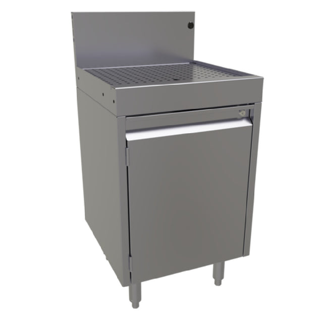 Glastender DBCA-18 Underbar Drainboard Cabinet Base With Hinged Door 18"W X 19"D