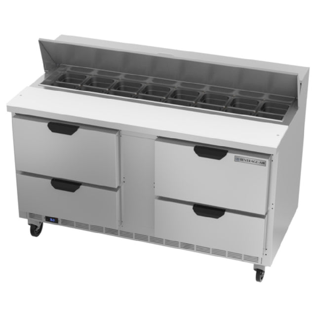 Beverage Air SPED60HC-16-4 Sandwich Top Refrigerated Counter Two-section 60"W