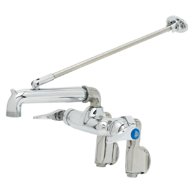 T&S Brass B-2345 Service Sink Faucet Wall Mount Adjustable Centers