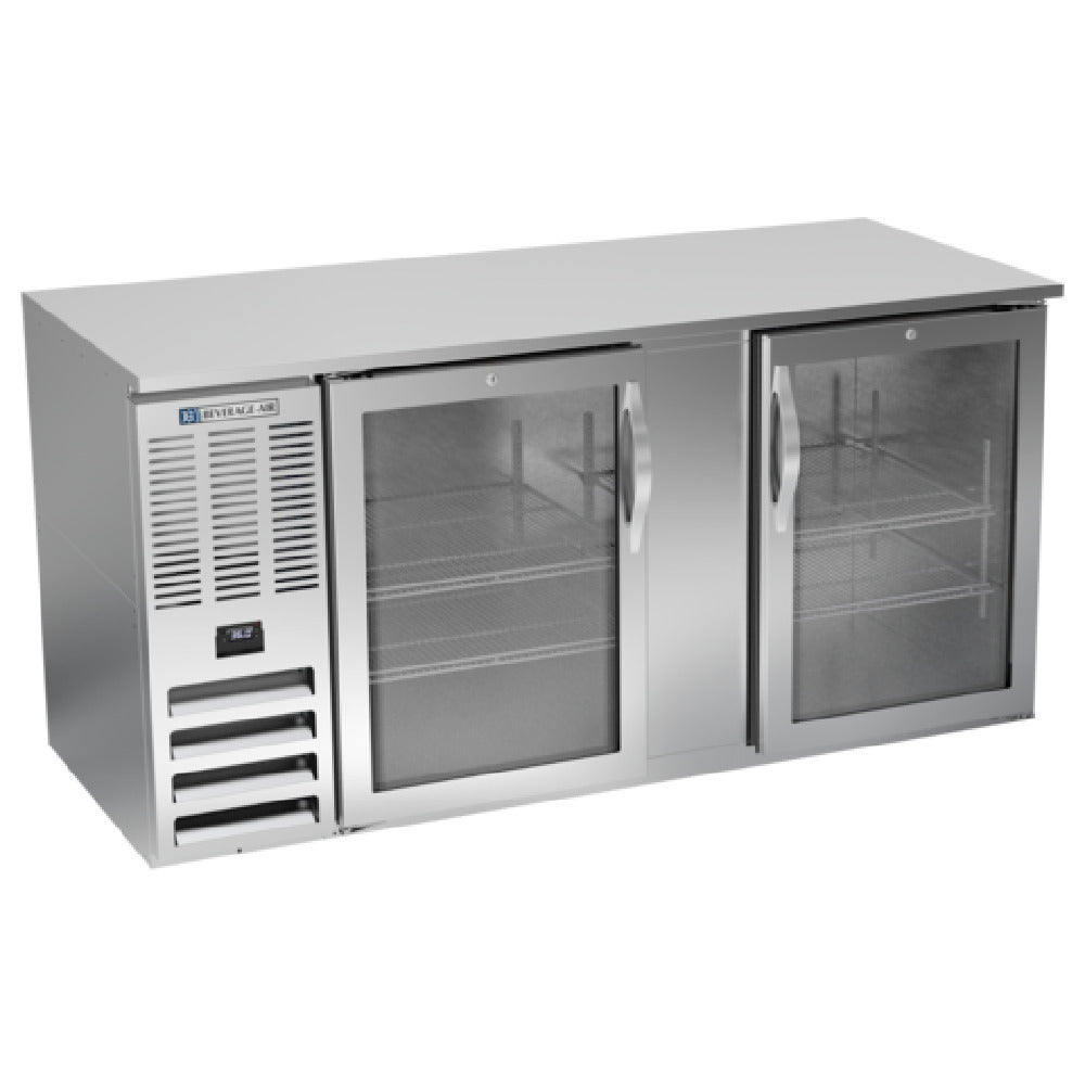 Beverage Air BB68HC-FG-S - Refrigerated Food Rated Back Bar Storage Cabinet, Two-section