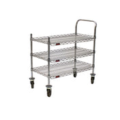 Eagle U3-1836C-RP Red-i-Pak® Utility Cart 3-tier 36"W X 18"D X 36-1/2"H