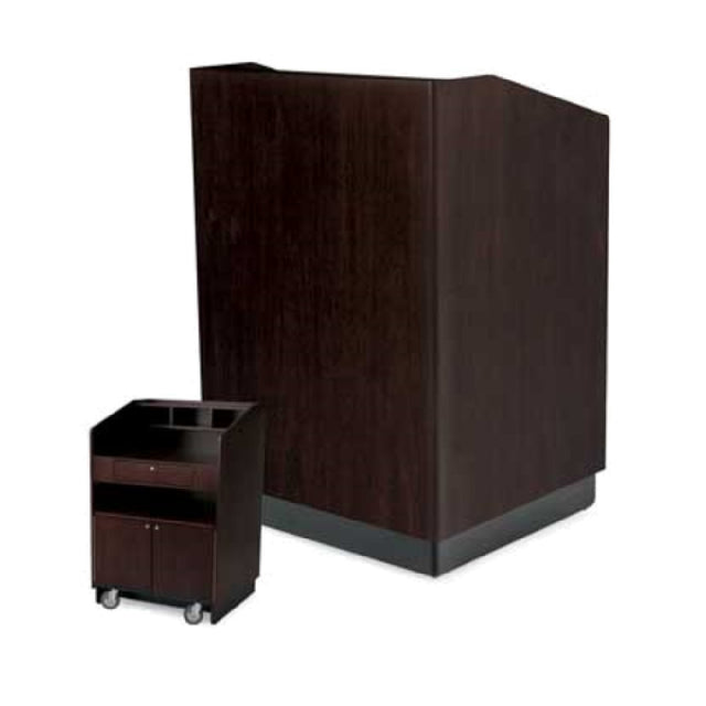 Forbes Industries 5937 Host Station 36"W X 32"D X 50"H Wood Veneer Cabinet
