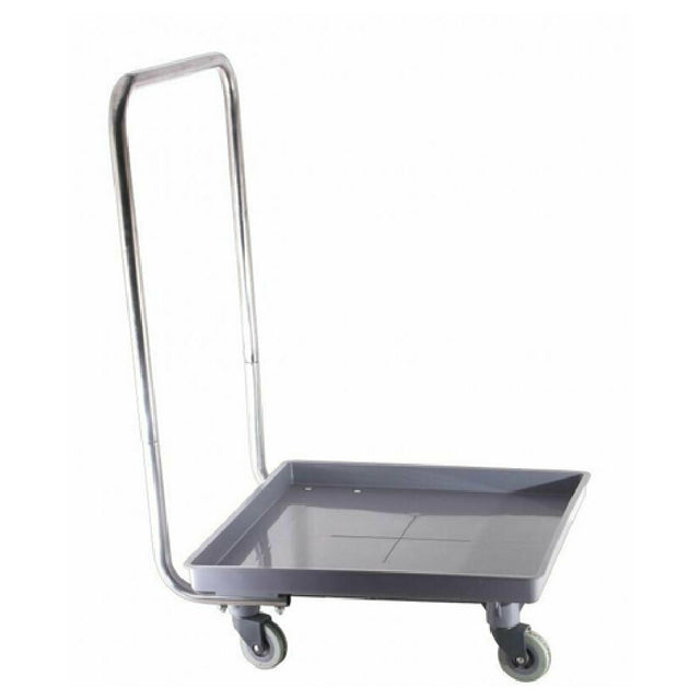 Omcan 43505 (43505) Dish Rack Cart 132 Lb. Load Capacity Gray Plastic With Stainless Steel Handle