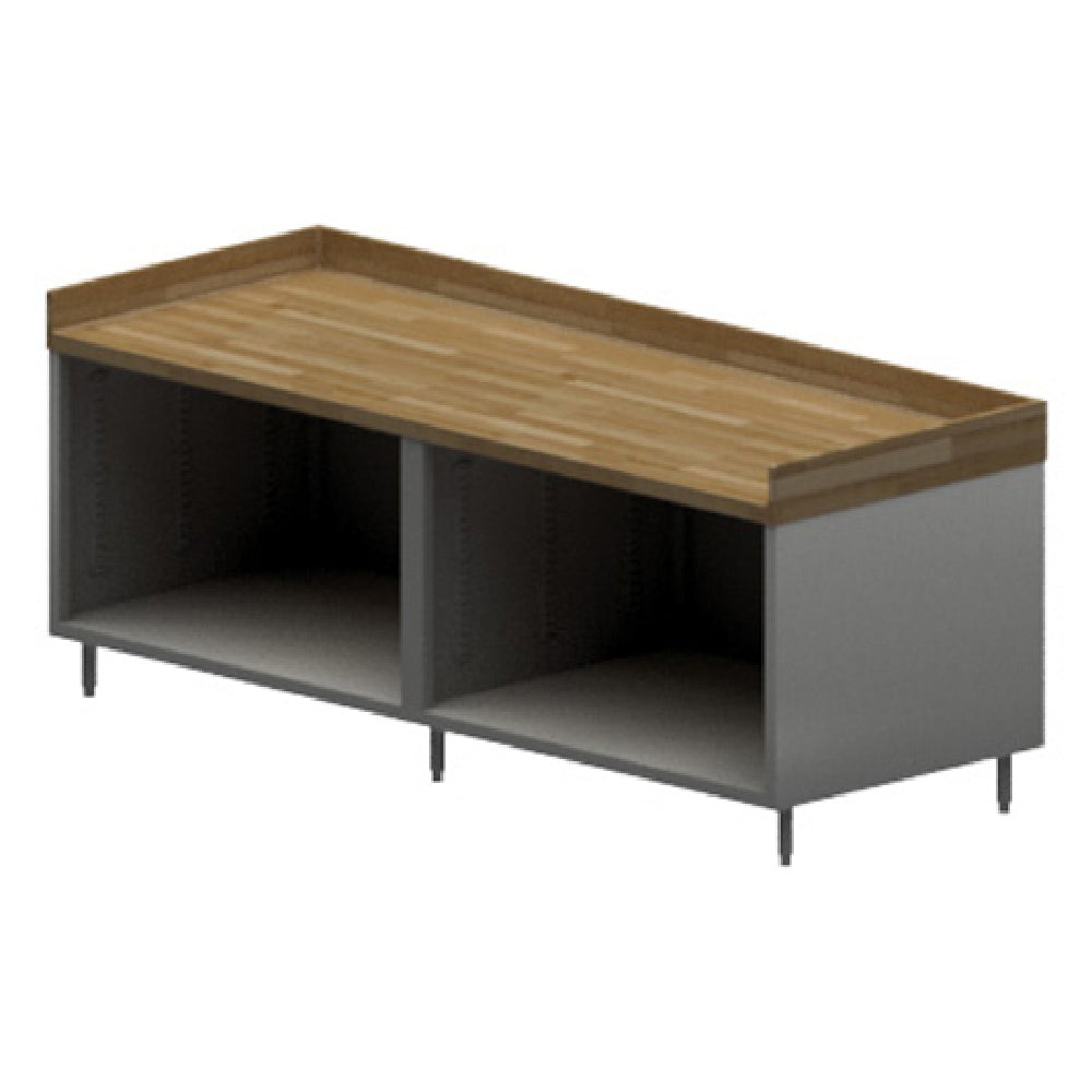 BK Resources CMBT-3096 Chef Table Cabinet Base With Open Front 24"W X 30"D X 39"H Overall Size