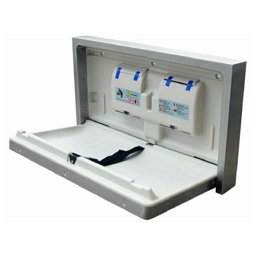 Omcan 44558 (44558) Baby Changing Station Stainless Steel Cover + High-Density Polyethylene