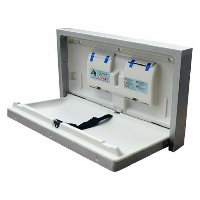 Omcan 44558 (44558) Baby Changing Station Stainless Steel Cover + High-Density Polyethylene