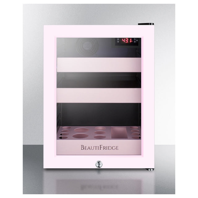 Summit LX114LPTP BeautiFridge Cosmetics Refrigerator Compact One Section