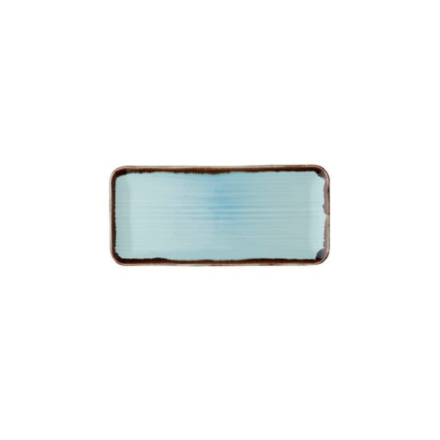 Arc Cardinal FN946 Dudson Harvest Turquoise Organic Rectangle Tray (L:13.63'' X W:6.25'')