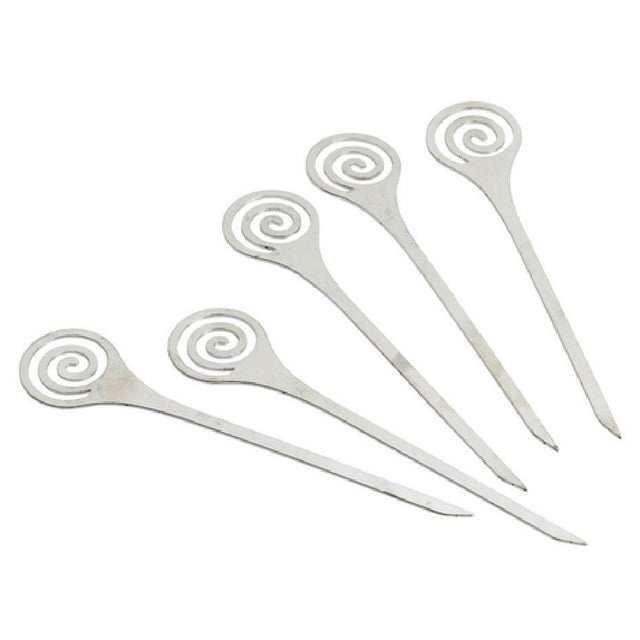Hubert 26796 - Sign Holder Pick, 4"H, Swirl Design
