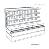 Structural Concepts NM7255RSSV Blend® Refrigerated Self-Service Center Case 71-3/4"W X 34-3/8"D X 55-3/8"H