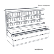 Structural Concepts NM7255RSSV Blend® Refrigerated Self-Service Center Case 71-3/4"W X 34-3/8"D X 55-3/8"H