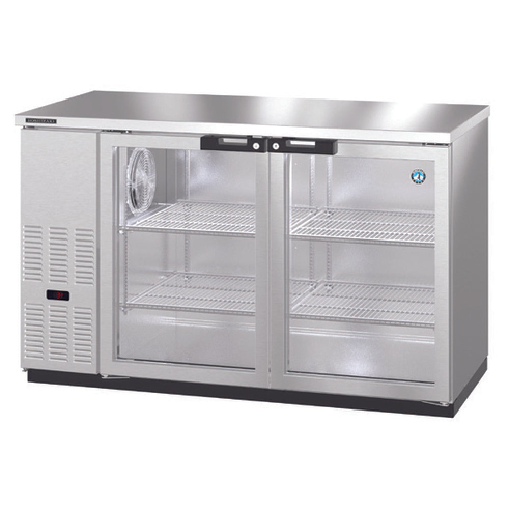 Hoshizaki BB59-G-S - Refrigerated Back Bar Cooler, Reach-in, Two-section