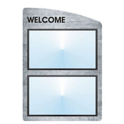Hubert 67797 - Menu Board, 2-pocket, Wall-mount