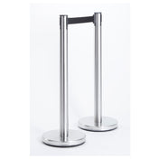 American Metalcraft RBSS Barrier System Set Portable (2) 12-1/2" Dia. Bases X 35-1/4" High Posts