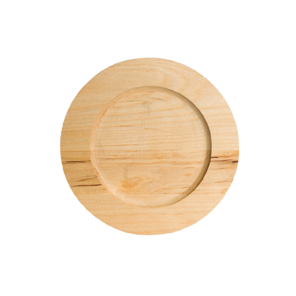 Steelite 7360MW101 Wooden Tray 6.0" X 6.0" X 0.625" Cast Iron