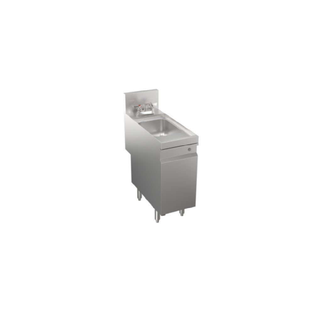 Krowne KRS-SD12C - Stadium Series Storage Cabinet With Dump Sink, Locking Hinged Door