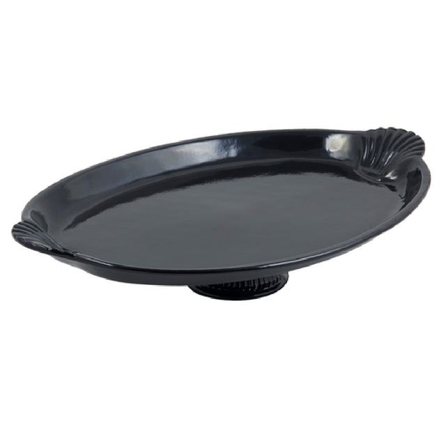 Bon Chef 20749059BLK Platter 22-1/2" X 15-3/8" X 4-1/2" Pedestal