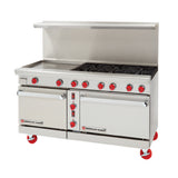 American Range ARGF-24G-6B-CL - Green Flame Range, Gas, 60"